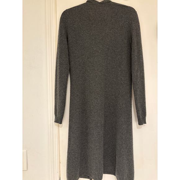 MINNIE ROSE 100% Cashmere Charcoal Gray Duster Sweater XS - Picture 4 of 5
